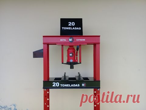 Como hacer una prensa hidráulica 20 ton. parte 2 /Hydraulic press machine.