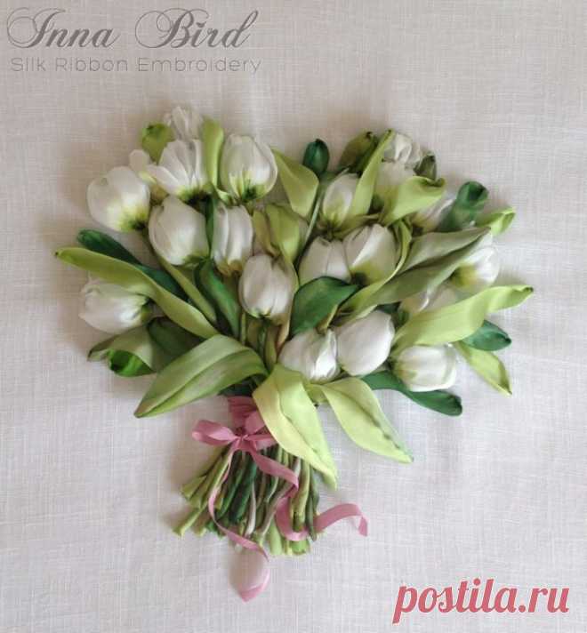 Вышивка лентами   - Inna Bird