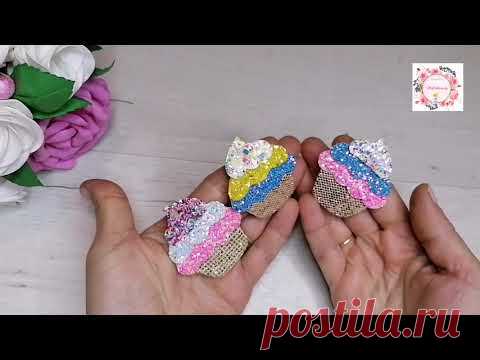 Самые летние вкусные заколочки. Клик-клак из фетра и кожзама. DIY MK Eco-leather