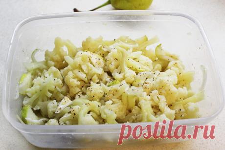 Цветная капуста по-корейски с грушей (маринованная) рецепт с фото пошагово
