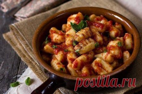 Картофельные клецки с луком-шалот