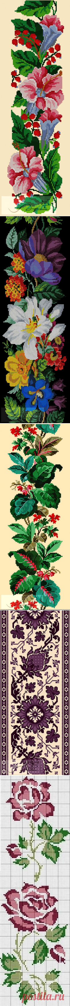 Схемы для вышивки или жаккарда.
