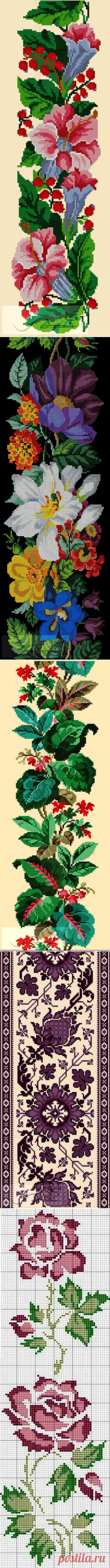 Схемы для вышивки или жаккарда.