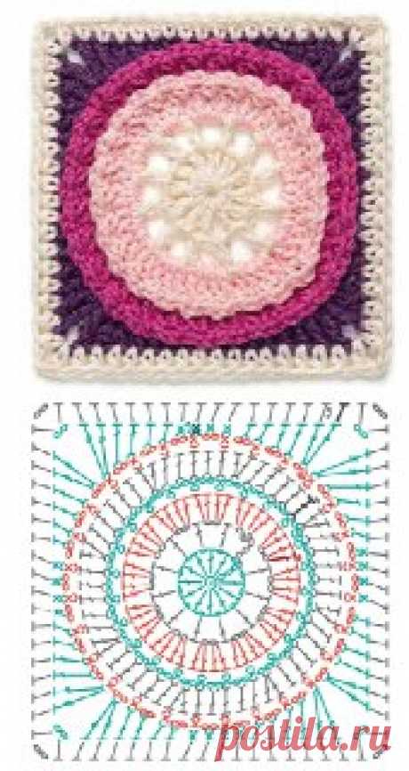 квадратные мотивы крючком схемы и описание простые
Ручки вяжут и шьют | Вязание и рукоделие