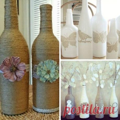 Что делать с бутылками после праздника: 25 идей, которые преобразят интерьер