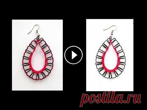 Серьги из пружины от календаря + техника ганутель. Мастер класс Из этого видео вы узнаете, как из пружины от календаря и ниток, сделать необычные серьги. Мои работы: Проведу мастер классы в Москве, Щербинке, Подоль...