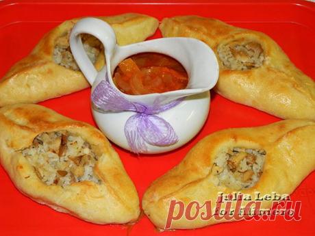 "Лодочки" с рисом и курицей