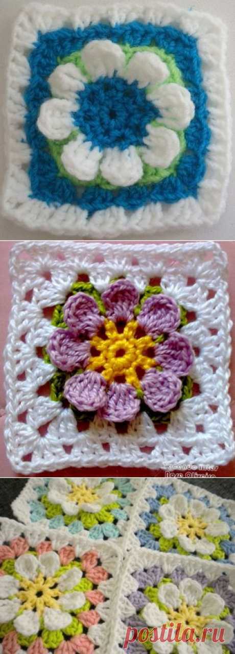 узор крючком.