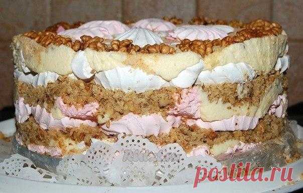 Готовимся к новому году Торты без выпечки ТОРТ ИЗ ЗЕФИРА на скорую руку