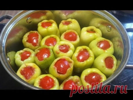 ДОЛМА ИЗ ПЕРЦЕВ . ТУРЕЦКАЯ КУХНЯ .Фаршированные перцы