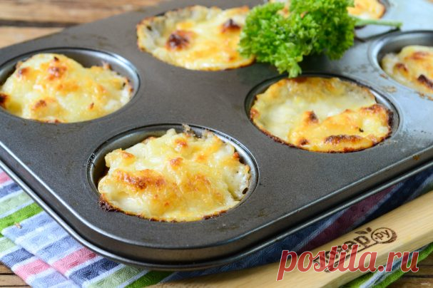 Гратен из картофеля в стиле маффинов - пошаговый рецепт с фото на Повар.ру
