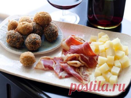 Жареные в панировке оливки