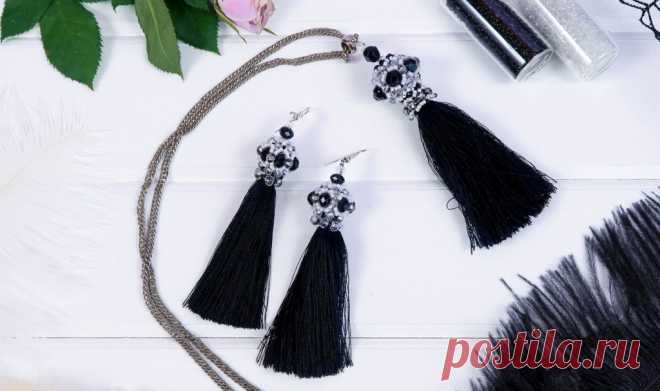 Серьги из бисера 