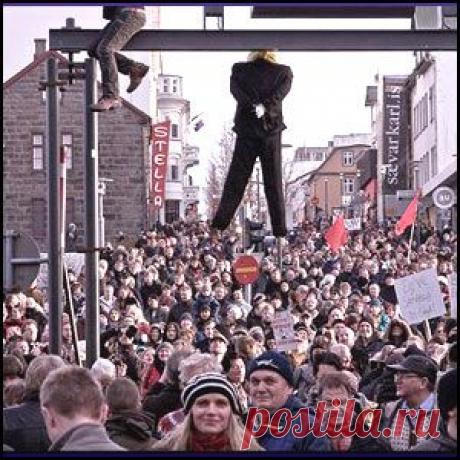 Исландцы прогнали вороватых правителей, послали подальше иудо-финансовую мафию