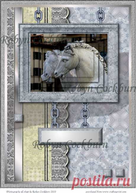 Marble Horses Card Kit