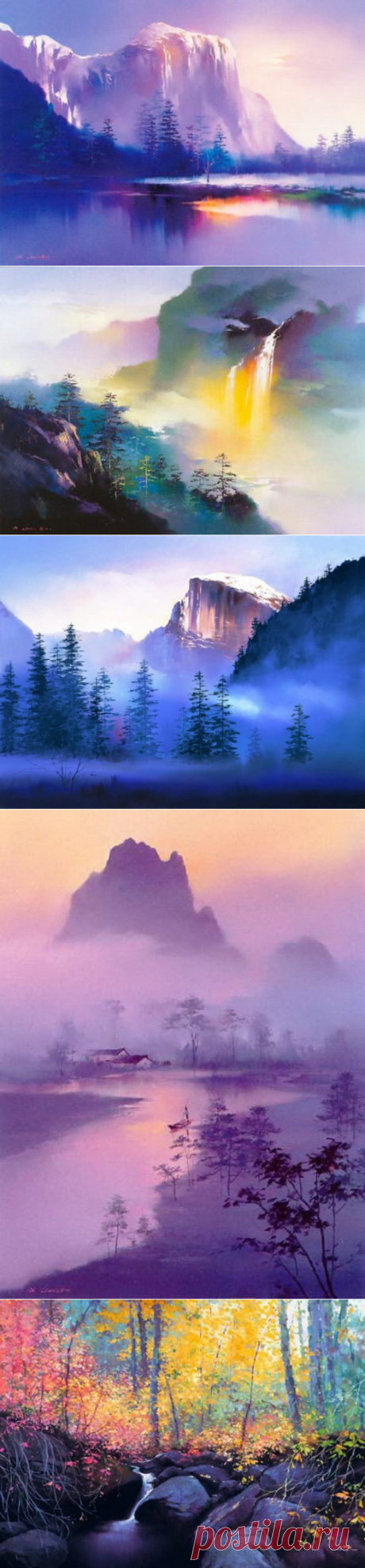 Пейзажи китайского художника Hong Leung 