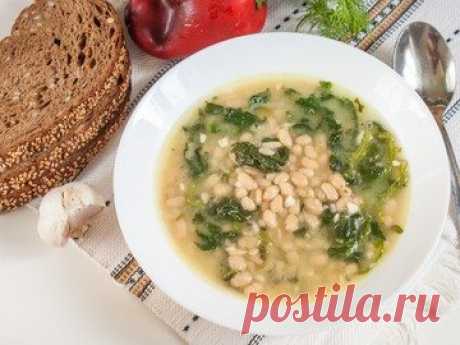 Фасолевый суп со шпинатом - простой и вкусный рецепт с пошаговыми фото