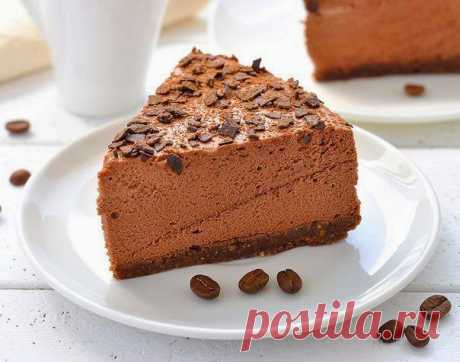 Шоколадный торт-суфле без выпечки