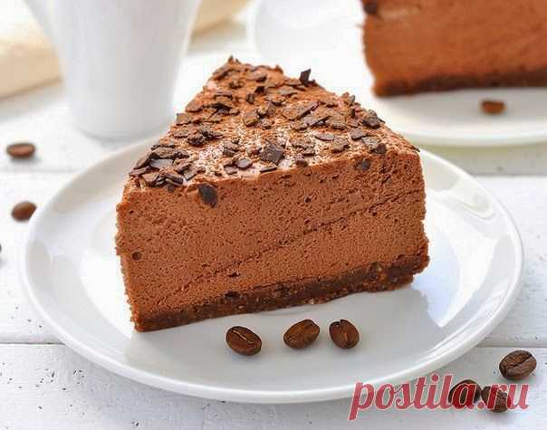 Шоколадный торт-суфле без выпечки