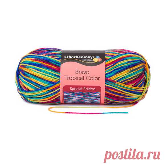 Пряжа "Schachenmayr Originals. Bravo Color", 133 м, 50 г, цвет: 02131