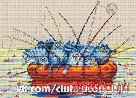 ВЫШИВКА-Ловись рыбка большая