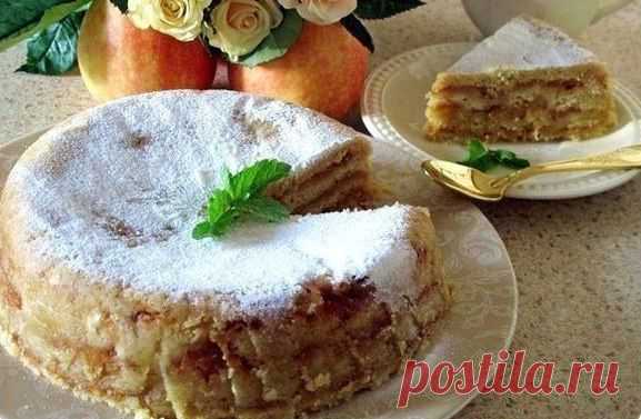 Яблочный насыпной торт / Удивительная еда!