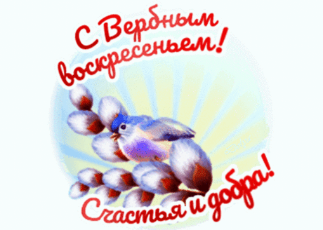 С Вербным воскресеньем поздравляю!
Солнышка, весны и пенья птиц!
Радости, любви тебе желаю
И большого счастья без границ!