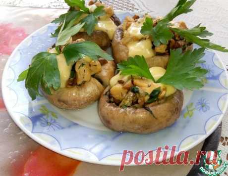 Фаршированные шампиньоны в микроволновке – кулинарный рецепт