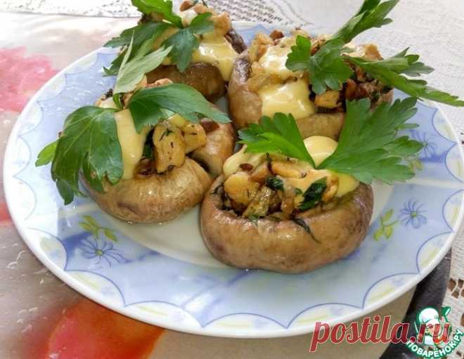 Фаршированные шампиньоны в микроволновке – кулинарный рецепт