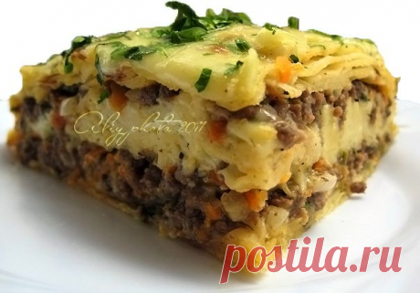115. Мясной пирог из тонкого лаваша