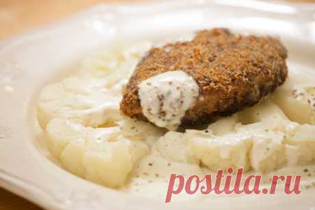 Куриная котлета с цветной капустой и соусом «блю-чиз» - пошаговый рецепт с фото - как приготовить, ингредиенты, состав, время приготовления - Леди Mail.Ru