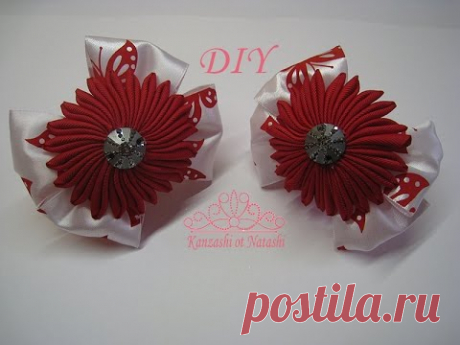Медуза Канзаши МК.DIY