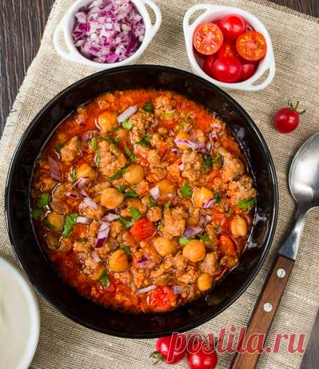 Чили из свинины с нутом - вкусные проверенные рецепты, подбор рецептов по продуктам, консультации шеф-повара, пошаговые фото, списки покупок на VkusnyBlog.Ru