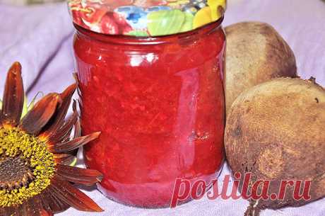 Аджика из свеклы на зиму — пикантная заготовка — Домашняя кулинария