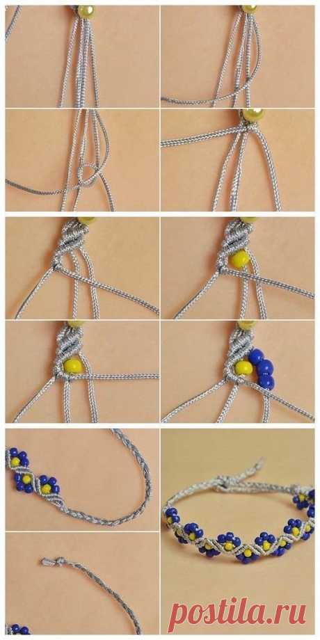 Браслеты в технике макраме — DIYIdeas