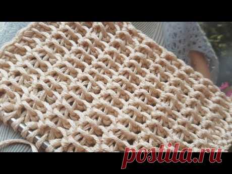 Вяжем очень эффектный узор &quot;ротанг&quot; 🙋‍♀️ knitting pattern. - YouTube
