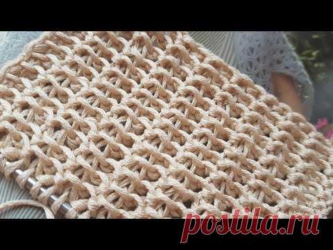 Вяжем очень эффектный узор "ротанг" 🙋‍♀️ knitting pattern. - YouTube