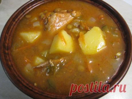 Суп с чечевицей и солёными огурцами. По мне - вкуснее рассольника. Простой пошаговый рецепт с фото. | STASNET | Яндекс Дзен