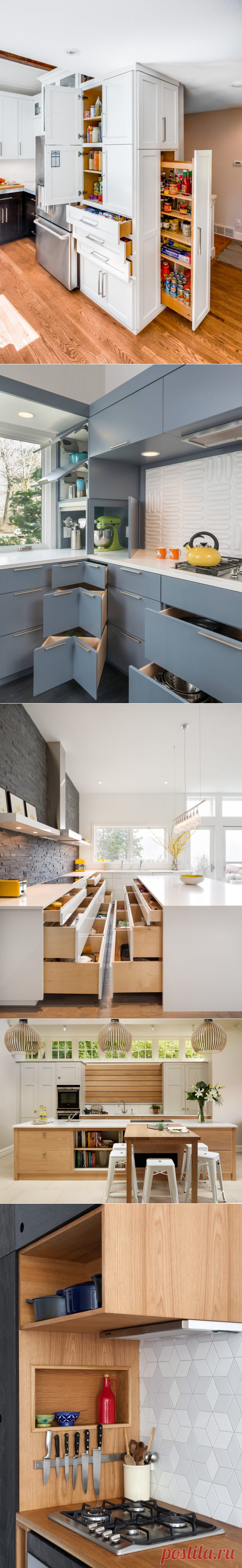 Трендовые системы хранения на кухне | Роскошь и уют