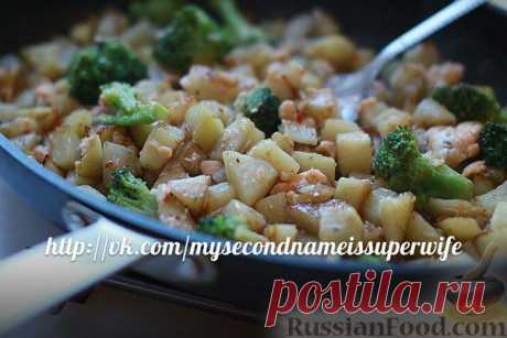 Рецепт: Консервированная рыба с овощами (рецепт быстрого ужина) на RussianFood.com