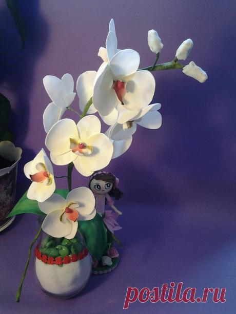 Орхидея из фоамирана