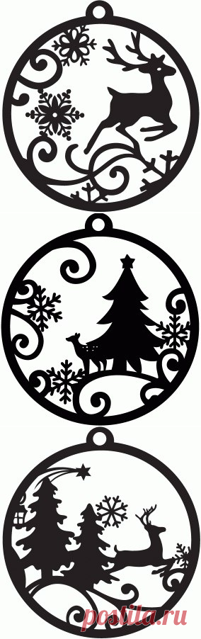 Новогодние трафареты