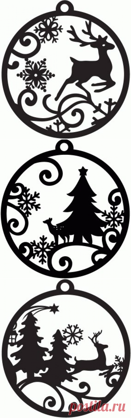 Новогодние трафареты