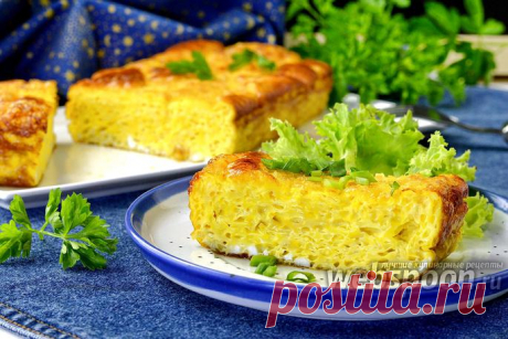 Пышный омлет в духовке
