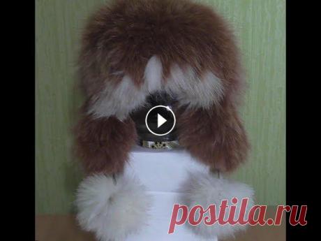 Вяжем мехом. Детская шапка из меха с ушками часть 2 В этом ролике я расскажу вам как связать детскую шапку ушками мехом Окраска меха Основа для детской шапки Как пришивать мех Пампоны из меха...