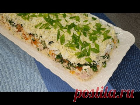 ЗАПИШИТЕ ЭТОТ РЕЦЕПТ САЛАТА. ОЧЕНЬ ПРОСТОЙ, НЕРЕАЛЬНО ВКУСНЫЙ и сочный.