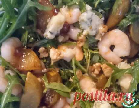 Салат с креветками и грушей – кулинарный рецепт