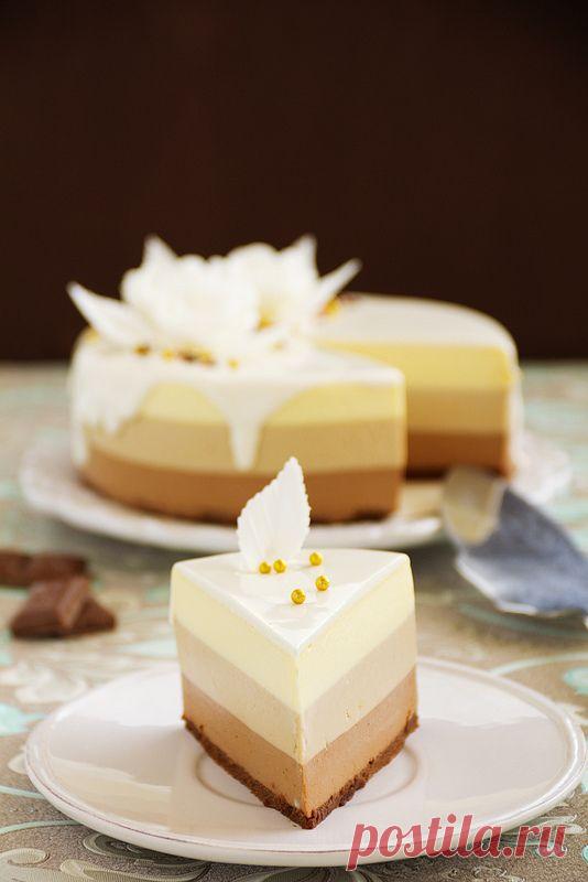 Люблю готовить. - Торт "Три шоколада"