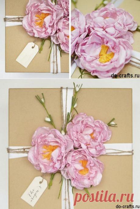 Пион из шифона своими руками | Самоделкино