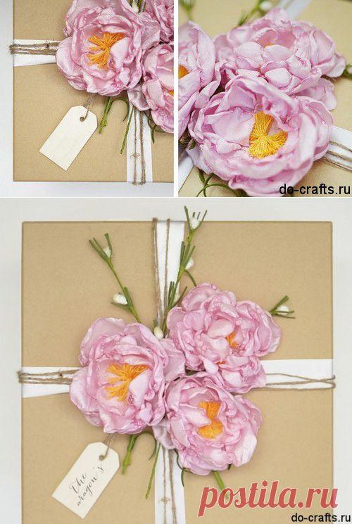 Пион из шифона своими руками | Самоделкино